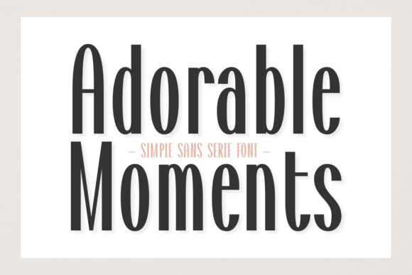 Adorable Moments Font for Handmade Makers