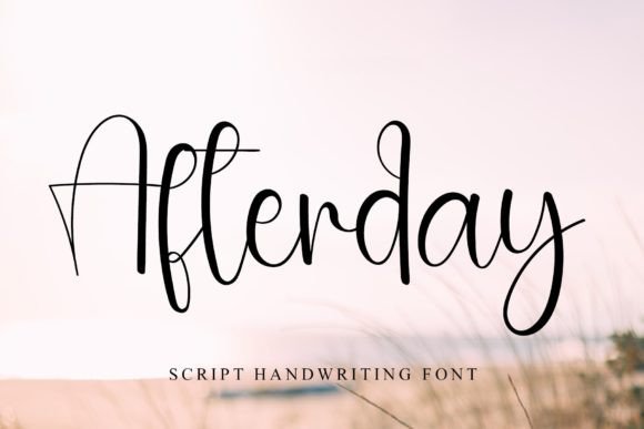 Afterday Font: Elegant Script for Editorial Design