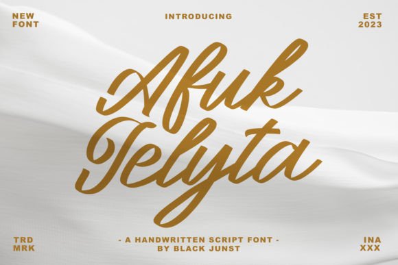 Afuk Jelyta: A Handwritten Font for Polished Branding
