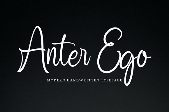 Anter Ego: A Delicate Handwritten Typeface for Elegant Brands