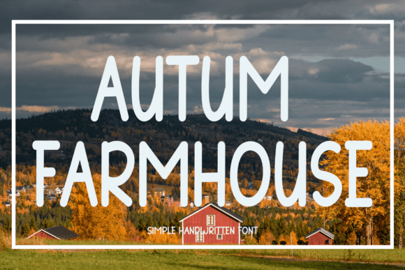 Autum Farmhouse Font Review for Web Design