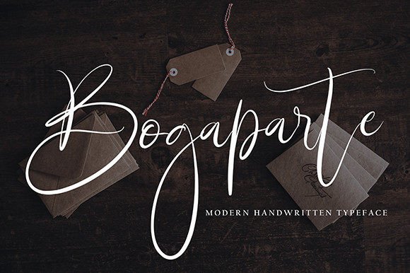 Bogaparte Font: Elevating Web Design with Elegant Script