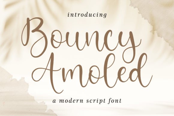 Bouncy Amoled Font for Small Business Branding
