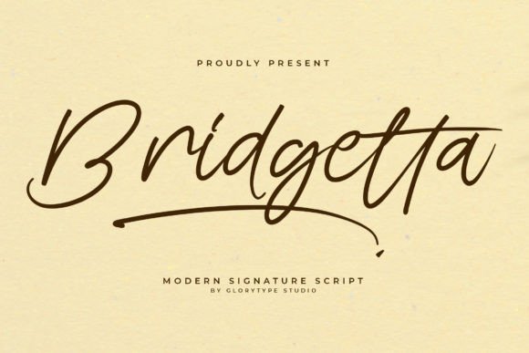 Bridgetta Font: Elegant Script for Makers