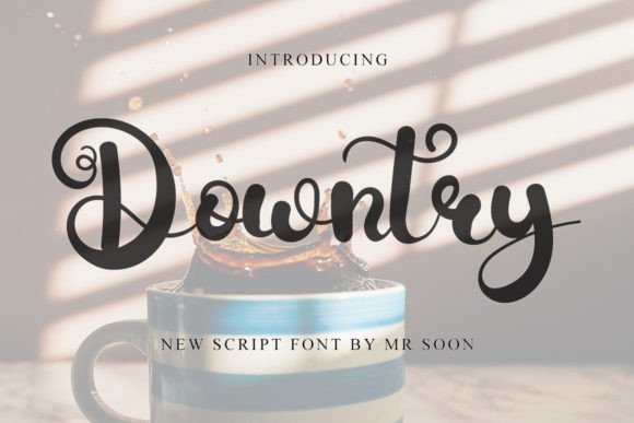 Downtry Font: A Sweet Script for Handmade Brands