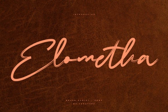 Elometha: A Delicate Handwritten Font for Elegant Branding