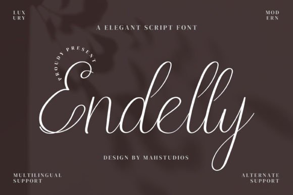 Endelly: A Refined Handwritten Font for Editorial Design