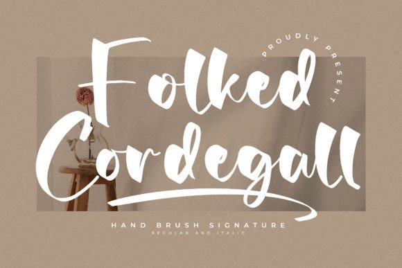 Folked Cordegall: A Premium Script Font for Web Design