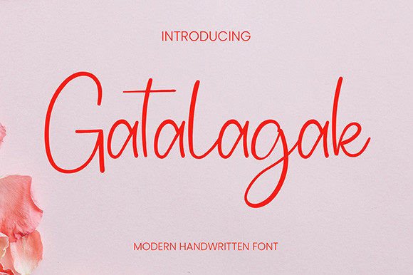Gatalagak: A Handwritten Font for Branding