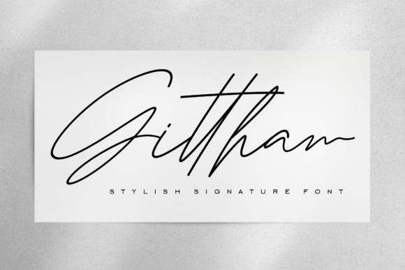 Gittha: A Signature Font for Modern Web Design