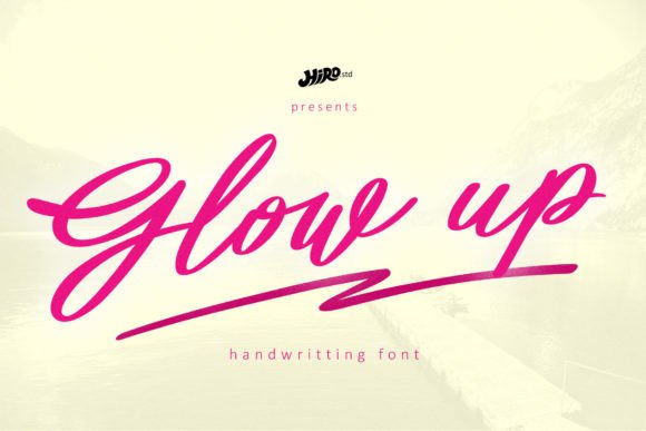 Glow Up: A Handwritten Font for Branding