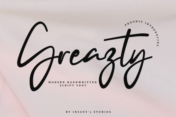 Greazty: A Balanced Script Font for Web Design