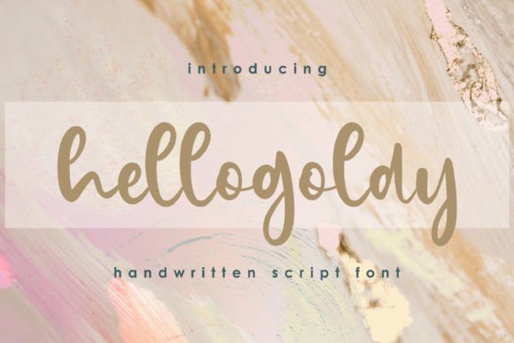 Hellogoldy: An Elegant Script Font for Editorial Design