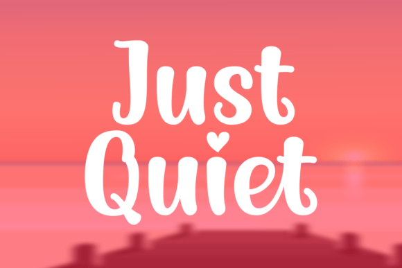 Just Quiet Font: Elegant Script for Crafters