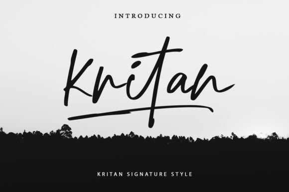 Kritan: A Script Font for Elegant Web Design