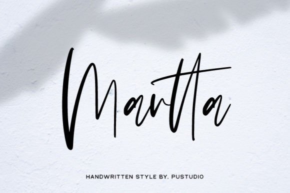 Martta: A Handwritten Typeface for Elegant Editorial Design