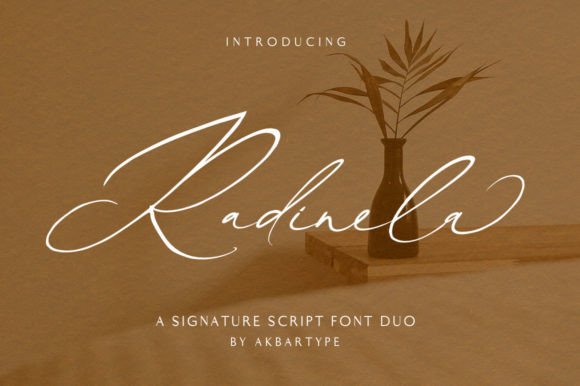 Radinela: A Modern Script Typeface for Editorial Design