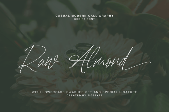 Raw Almond Font for Handmade Makers