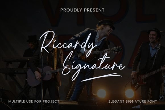 Riccardy Signature: The Elegant Typeface for Makers