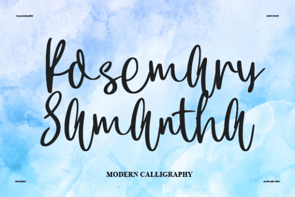 Rosemary Samantha: A Versatile Script Font for Campaigns