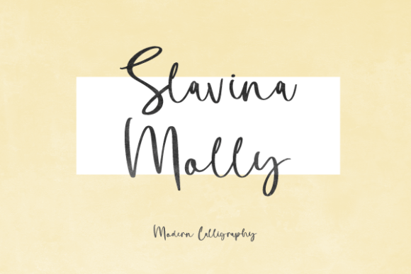 Slavina Molly: The Handwritten Font for Polished Brands
