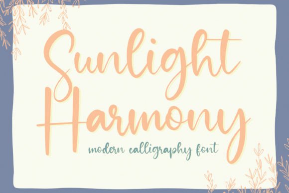 Sunlight Harmony Typeface for Editorial Design