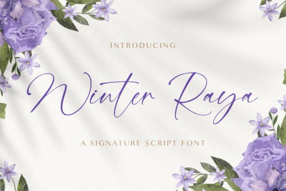 Winter Raya: An Elegant Script Font for Editorial Design